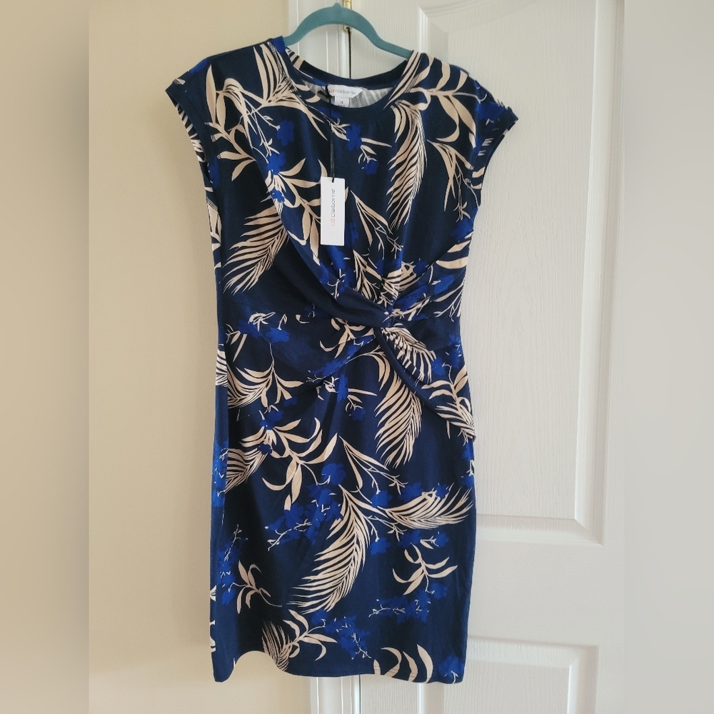 Brand New Blue leafs Floral Dress